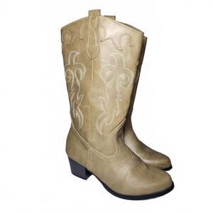 Canyon Trails Womens Western Cowboy Boots Tan Classic Size 7